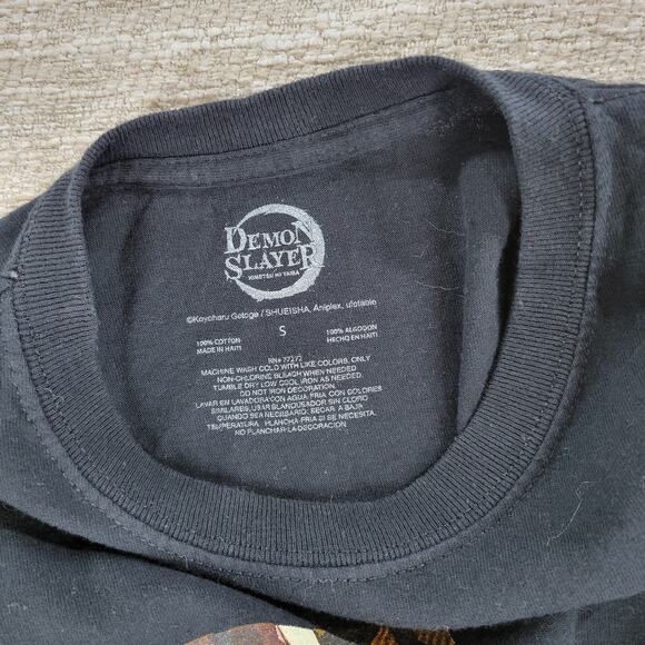 Demon Slayer Nezuko Kamado Anime Shirt Small Black Graphic Print Japanese Manga - Picture 2 of 10